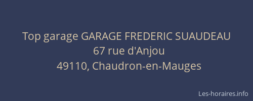 Top garage GARAGE FREDERIC SUAUDEAU