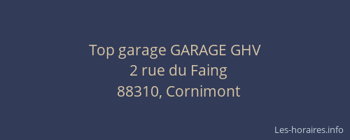Top garage GARAGE GHV