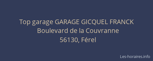 Top garage GARAGE GICQUEL FRANCK