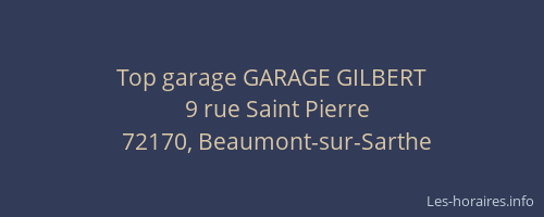 Top garage GARAGE GILBERT