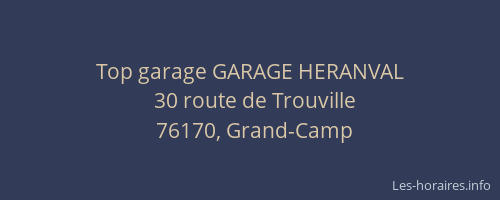 Top garage GARAGE HERANVAL