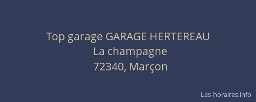 Top garage GARAGE HERTEREAU