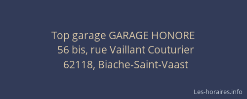 Top garage GARAGE HONORE
