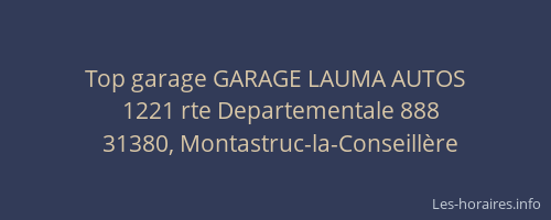 Top garage GARAGE LAUMA AUTOS