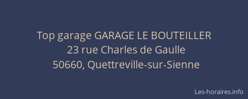 Top garage GARAGE LE BOUTEILLER