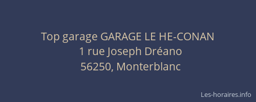 Top garage GARAGE LE HE-CONAN