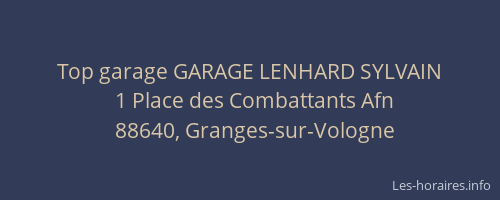 Top garage GARAGE LENHARD SYLVAIN