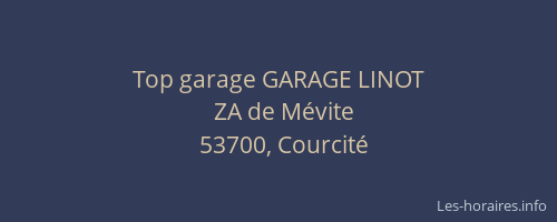 Top garage GARAGE LINOT