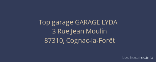 Top garage GARAGE LYDA