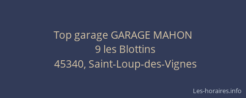Top garage GARAGE MAHON