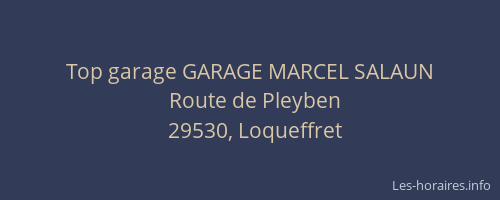 Top garage GARAGE MARCEL SALAUN