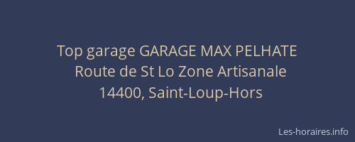 Top garage GARAGE MAX PELHATE