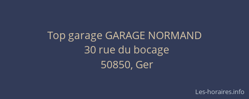 Top garage GARAGE NORMAND