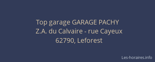 Top garage GARAGE PACHY