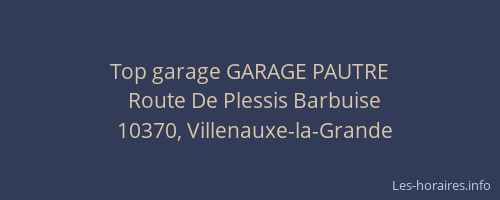 Top garage GARAGE PAUTRE