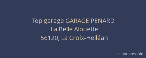 Top garage GARAGE PENARD
