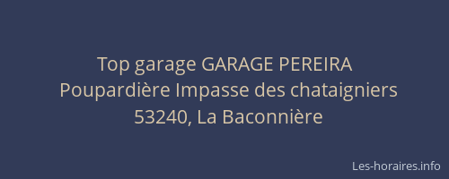 Top garage GARAGE PEREIRA