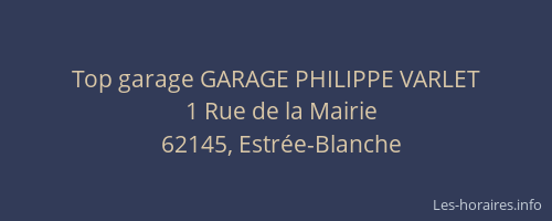 Top garage GARAGE PHILIPPE VARLET