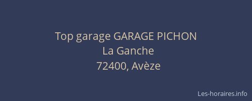 Top garage GARAGE PICHON