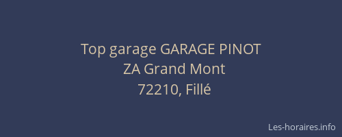 Top garage GARAGE PINOT