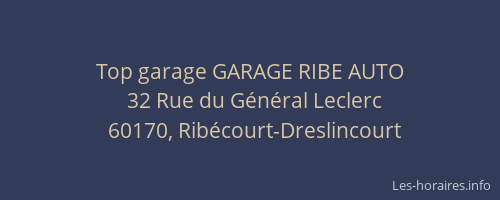Top garage GARAGE RIBE AUTO