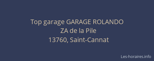 Top garage GARAGE ROLANDO