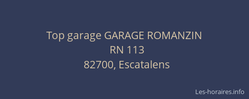 Top garage GARAGE ROMANZIN