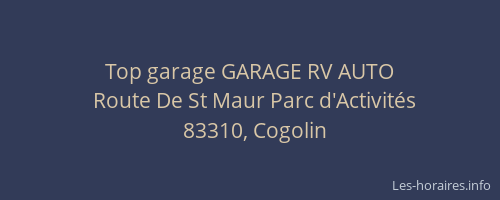 Top garage GARAGE RV AUTO