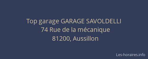 Top garage GARAGE SAVOLDELLI