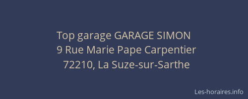 Top garage GARAGE SIMON