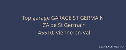 Top garage GARAGE ST GERMAIN