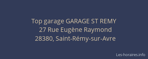 Top garage GARAGE ST REMY