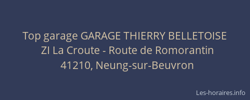 Top garage GARAGE THIERRY BELLETOISE