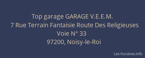 Top garage GARAGE V.E.E.M.