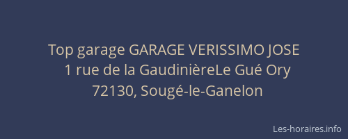 Top garage GARAGE VERISSIMO JOSE