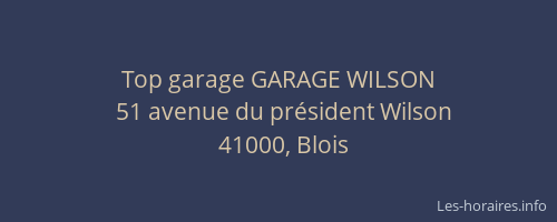 Top garage GARAGE WILSON