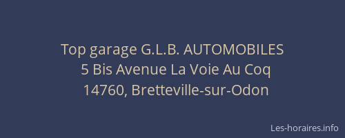 Top garage G.L.B. AUTOMOBILES