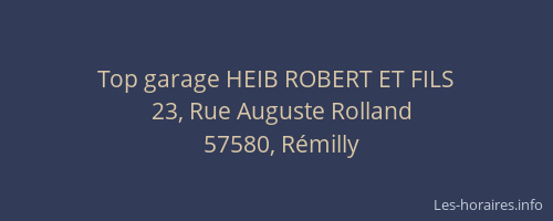 Top garage HEIB ROBERT ET FILS