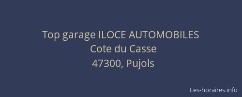 Top garage ILOCE AUTOMOBILES
