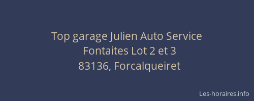 Top garage Julien Auto Service