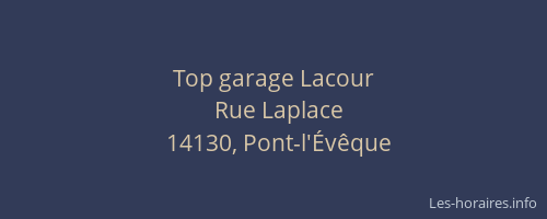 Top garage Lacour