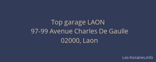 Top garage LAON