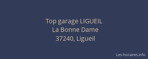 Top garage LIGUEIL
