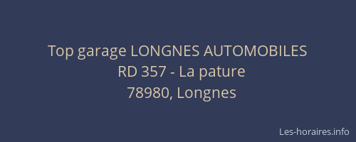 Top garage LONGNES AUTOMOBILES