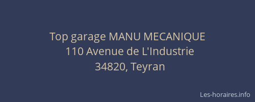 Top garage MANU MECANIQUE
