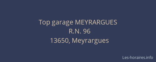 Top garage MEYRARGUES