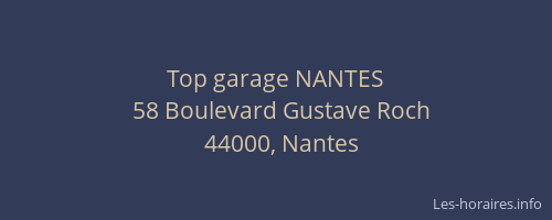 Top garage NANTES