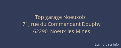 Top garage Noeuxois