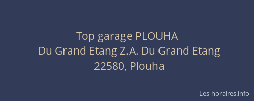 Top garage PLOUHA