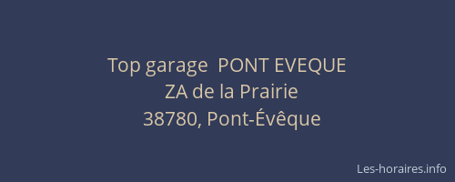 Top garage  PONT EVEQUE
